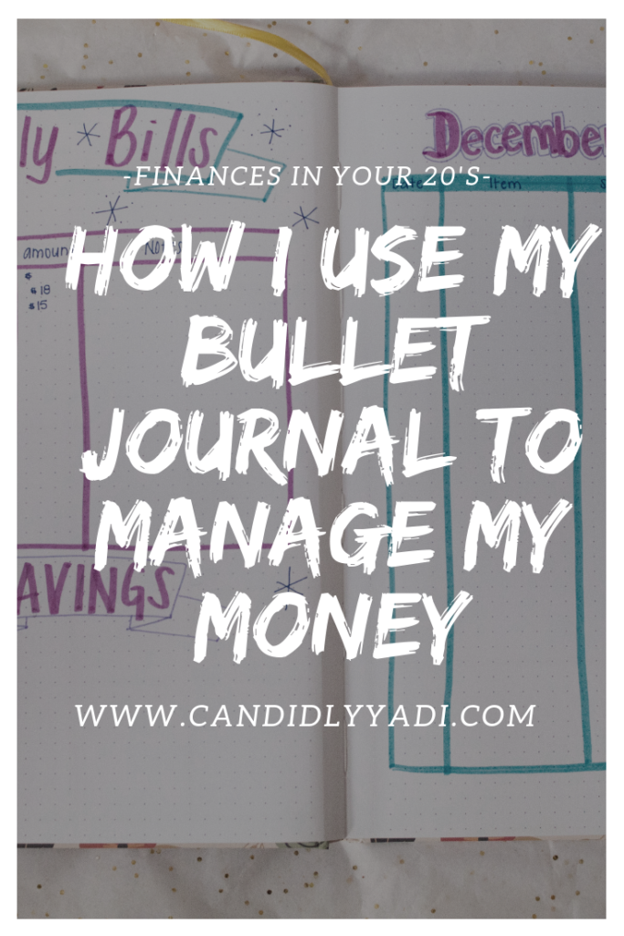 How I use my bullet journal to manage my money with a few and easy steps. 