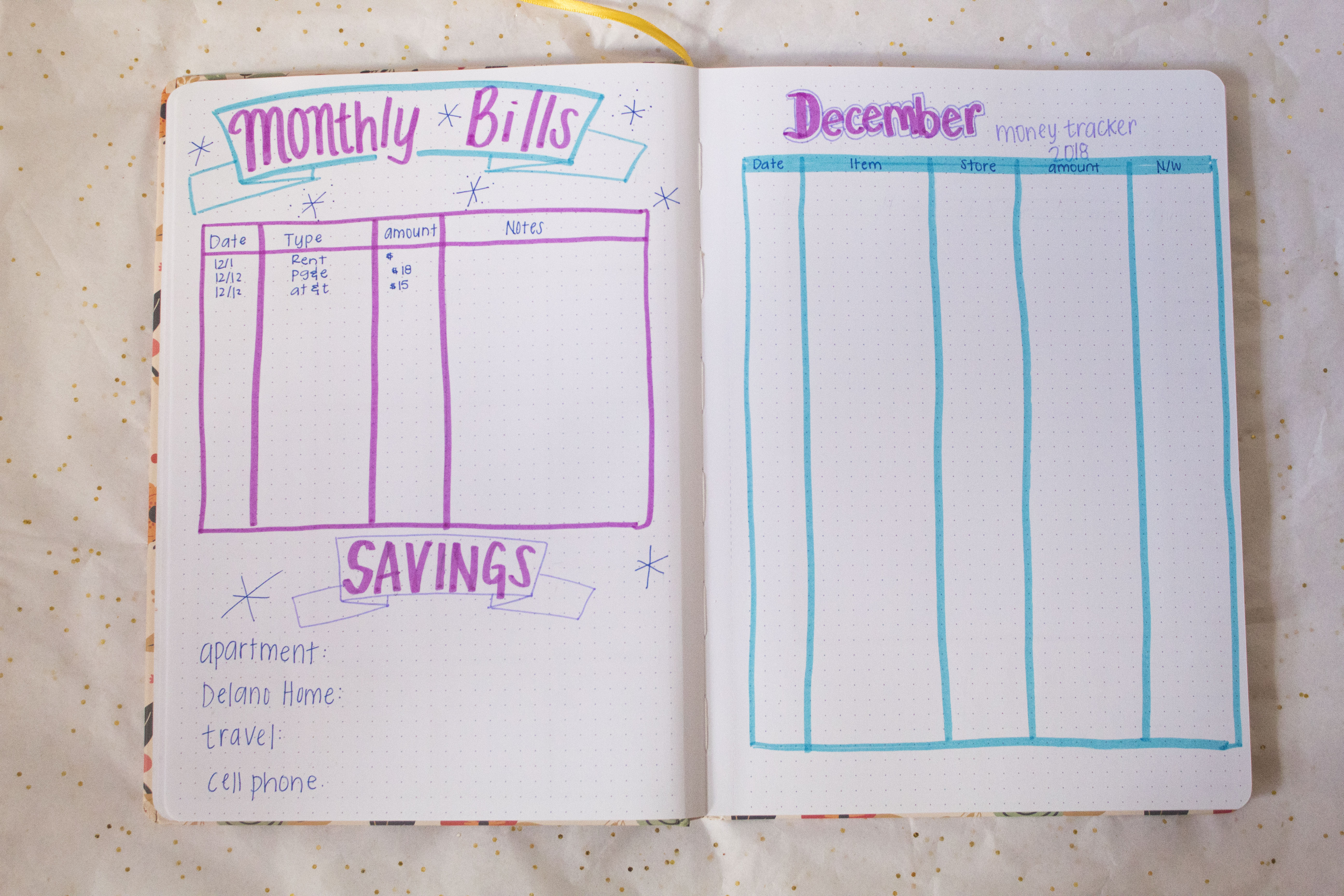 Monthly Financial Spread // Budget // Finances // www.candidlyyadi.com