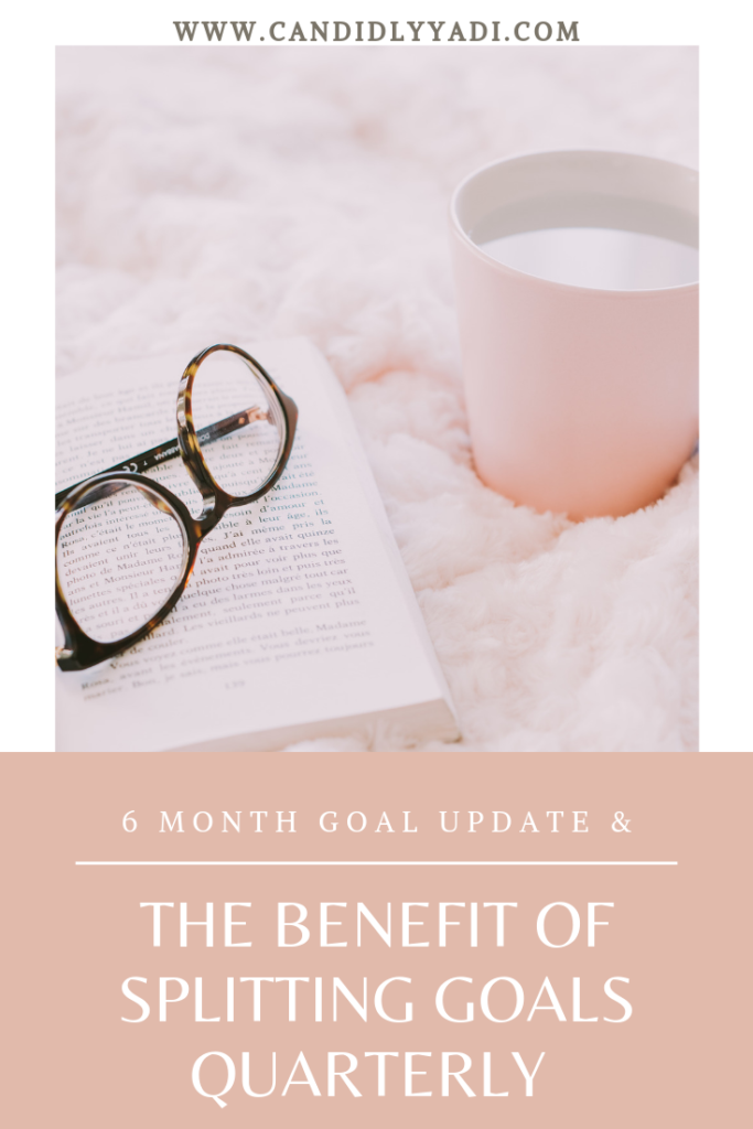 The Benefit of Splitting Goals Quarterly + Six Month Goal Update for My 2019 Goals